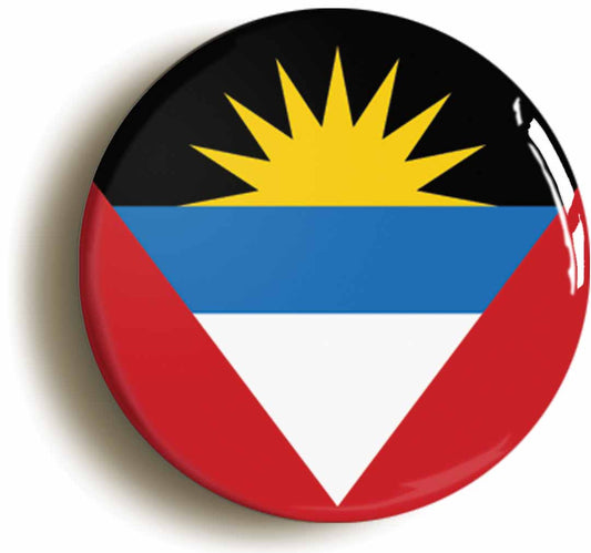 Antigua And Barbuda National Flag Button Pin Badge