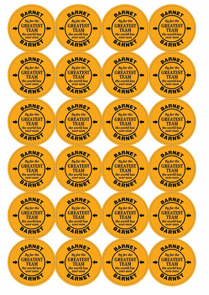 A picture of an A4 sheet of matte paper stickers