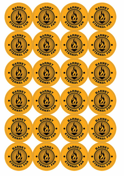 A picture of an A4 sheet of matte paper stickers