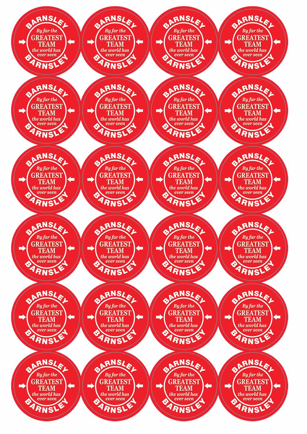 A picture of an A4 sheet of matte paper stickers