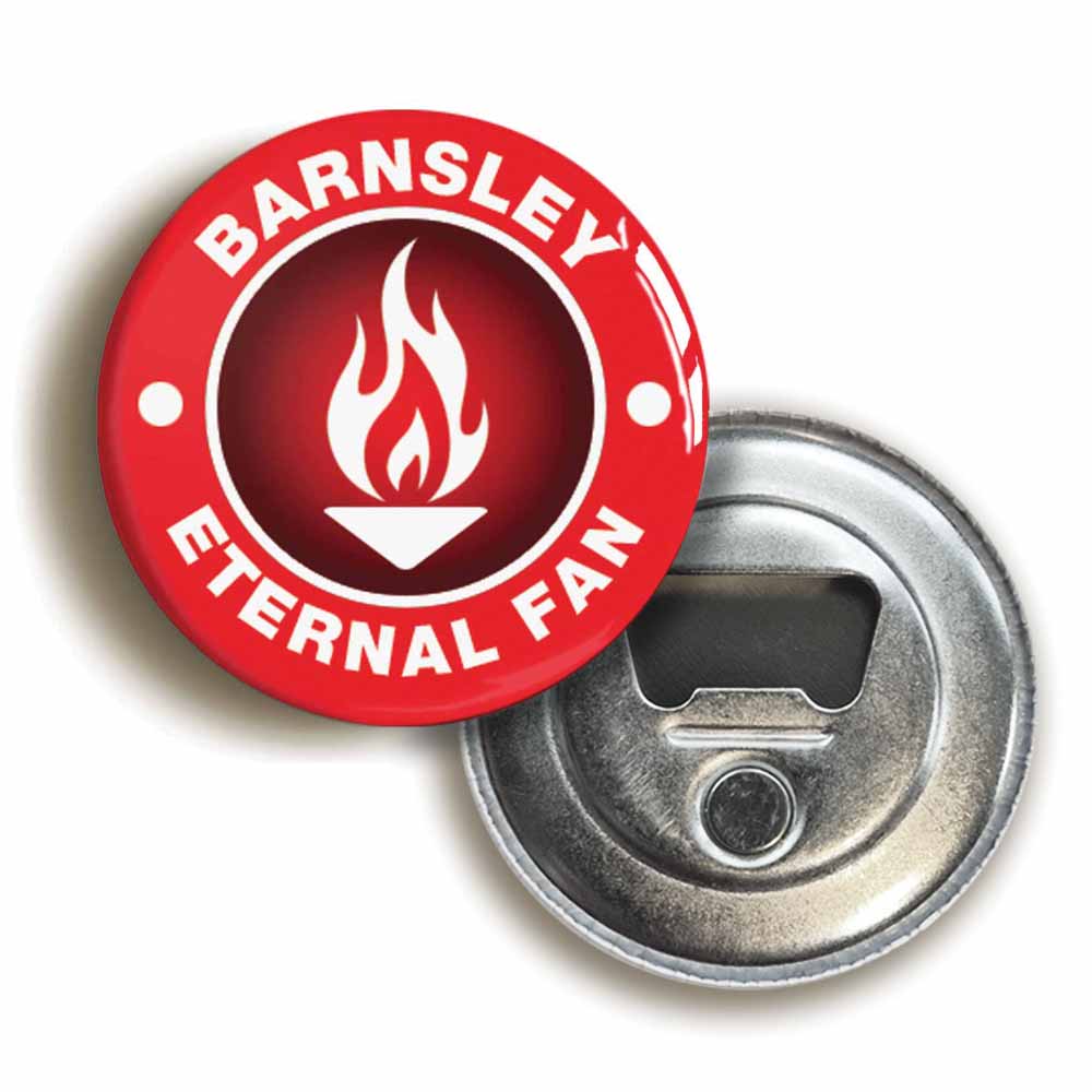 A picture of a bottle opener fridge magnet