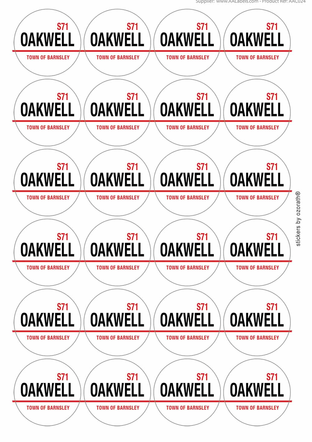 A picture of an A4 sheet of matte paper stickers