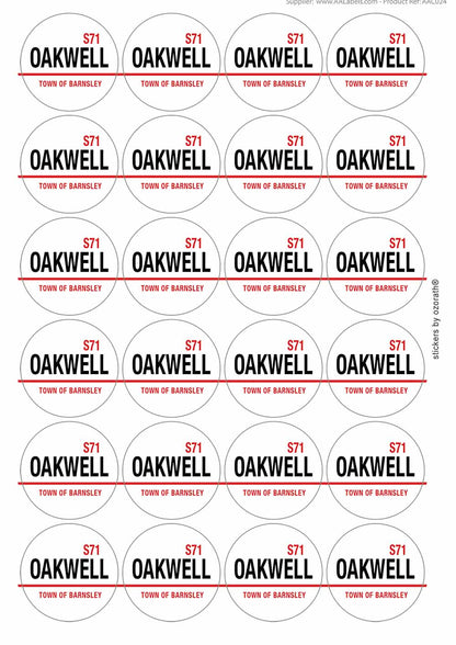 A picture of an A4 sheet of matte paper stickers
