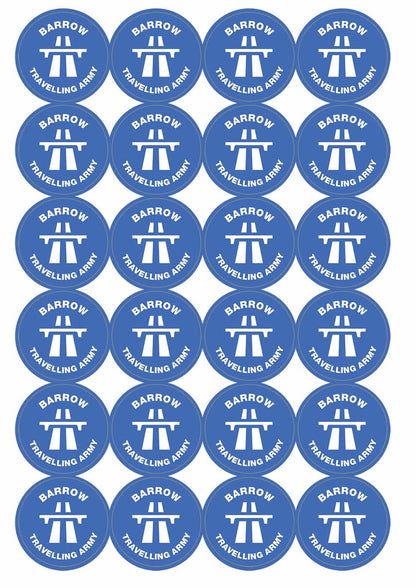 A picture of an A4 sheet of matte paper stickers