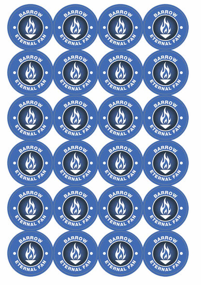 A picture of an A4 sheet of matte paper stickers