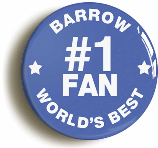 A picture of the front of the product, titled Barrow #1 Fan Circular 50mm Fridge Magnet