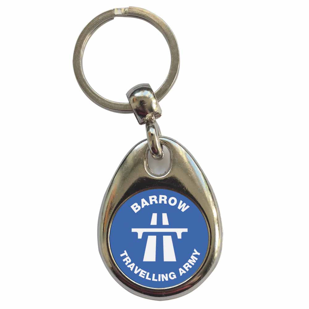 An image of a plain metal keyring