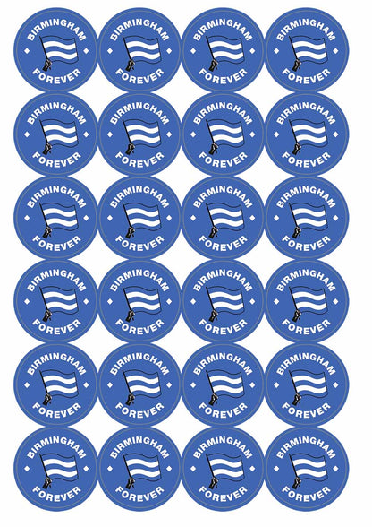 A picture of an A4 sheet of matte paper stickers