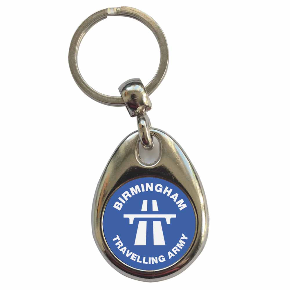An image of a plain metal keyring
