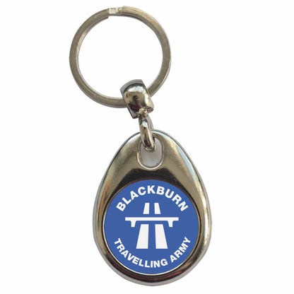An image of a plain metal keyring