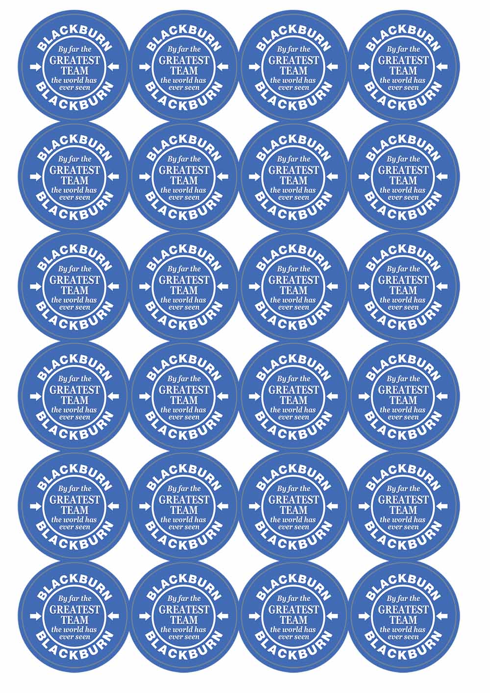 A picture of an A4 sheet of matte paper stickers