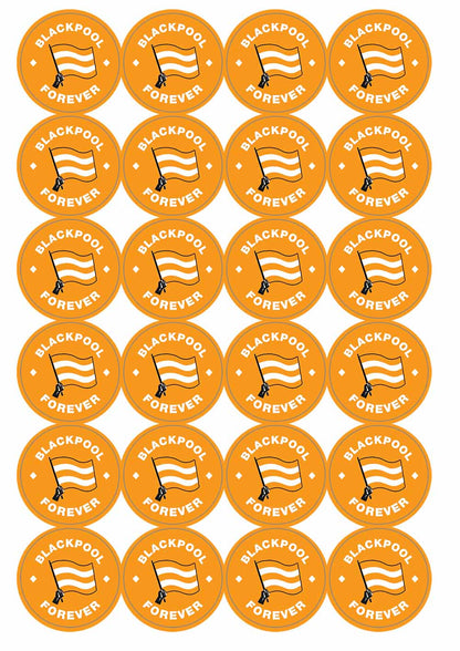 A picture of an A4 sheet of matte paper stickers