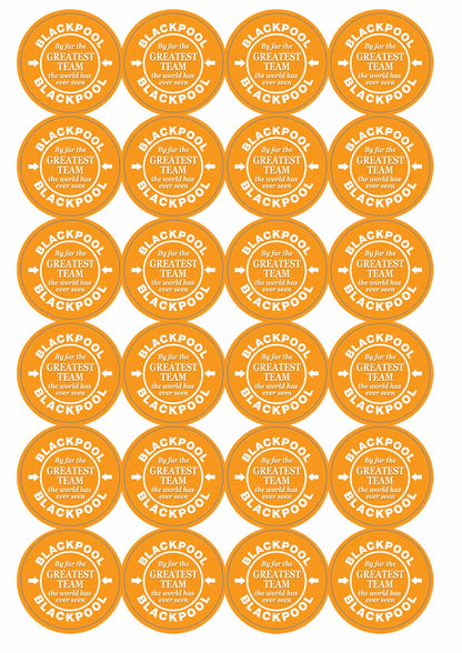 A picture of an A4 sheet of matte paper stickers