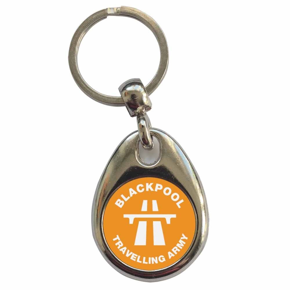An image of a plain metal keyring