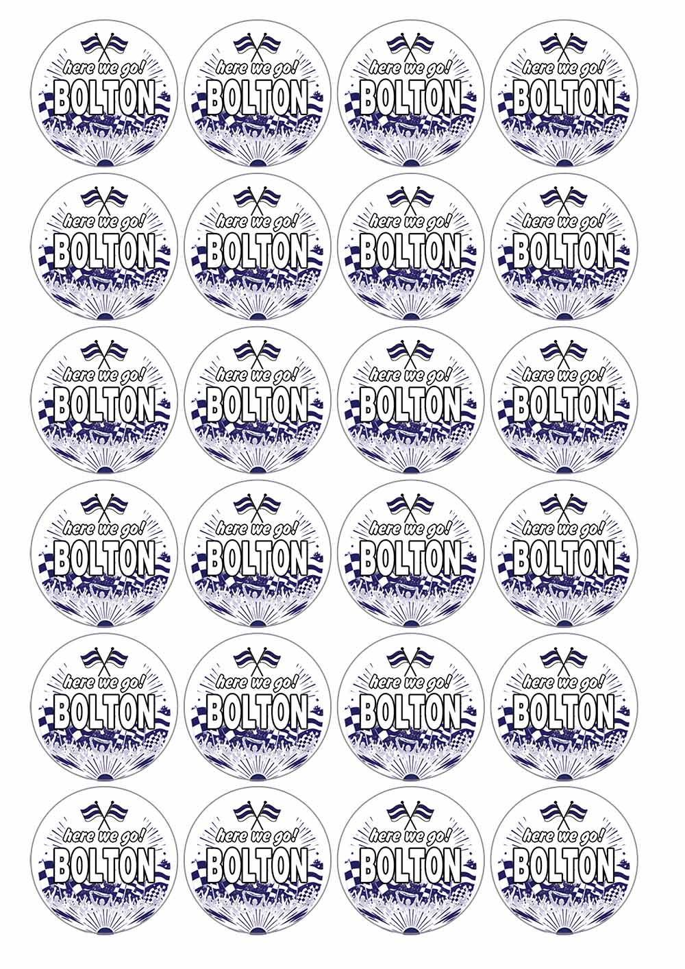 A picture of an A4 sheet of matte paper stickers