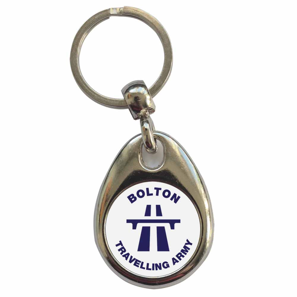 An image of a plain metal keyring