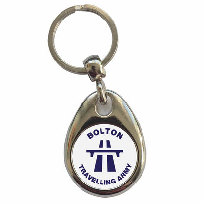 An image of a plain metal keyring