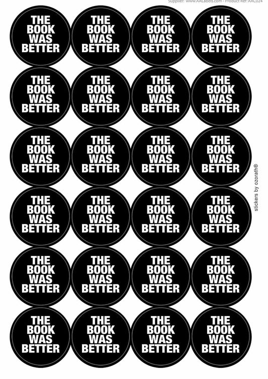 A picture of an A4 sheet of matte paper stickers