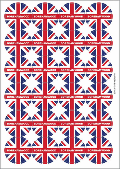 A picture of an A4 sheet of matte paper stickers