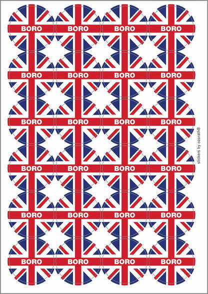 A picture of an A4 sheet of matte paper stickers