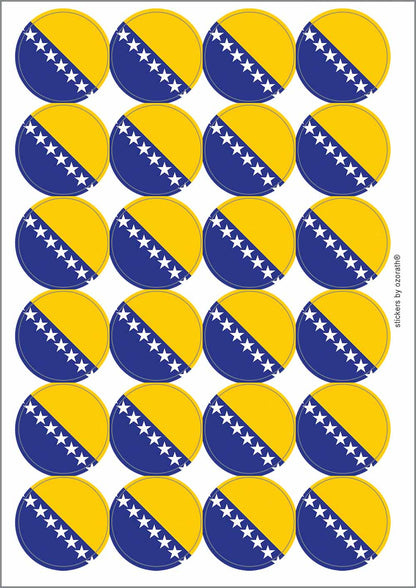 A picture of an A4 sheet of matte paper stickers