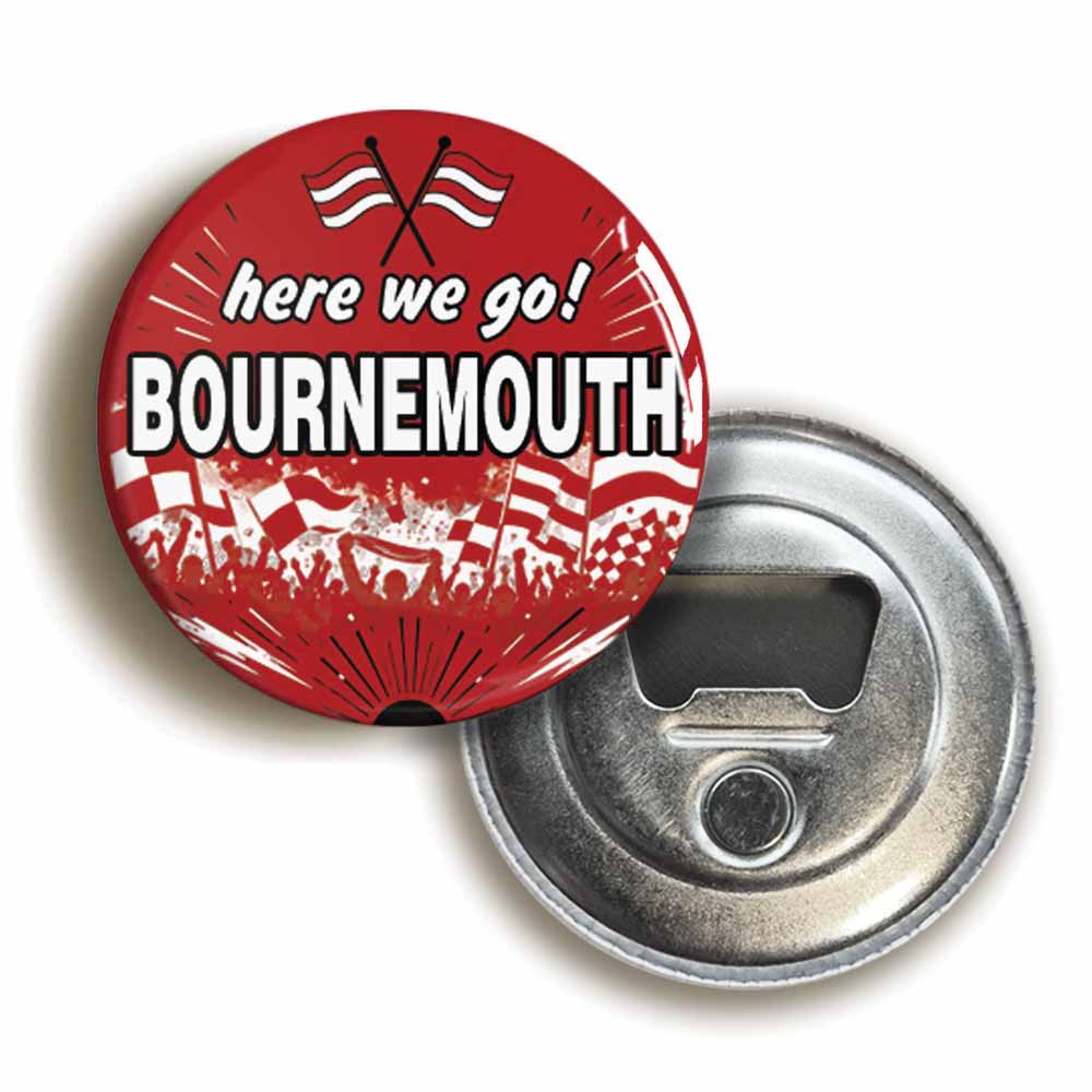 A picture of a bottle opener fridge magnet