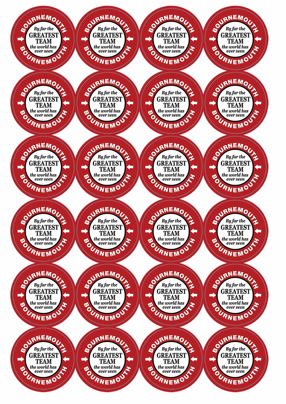 A picture of an A4 sheet of matte paper stickers