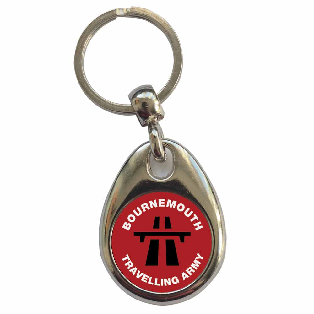 An image of a plain metal keyring