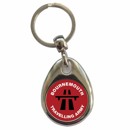 An image of a plain metal keyring
