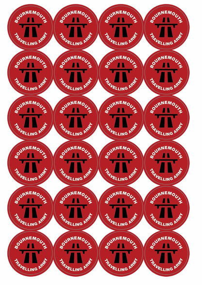 A picture of an A4 sheet of matte paper stickers