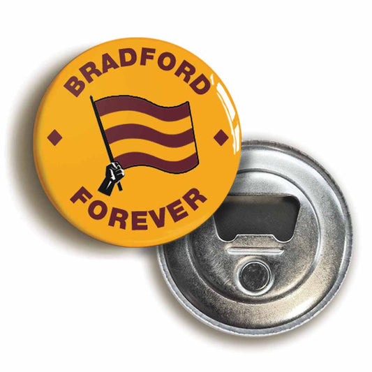 A picture of a bottle opener fridge magnet