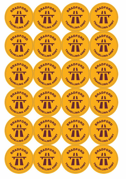 A picture of an A4 sheet of matte paper stickers