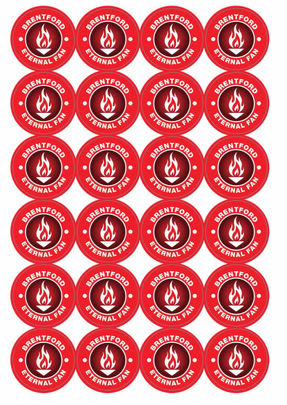 A picture of an A4 sheet of matte paper stickers