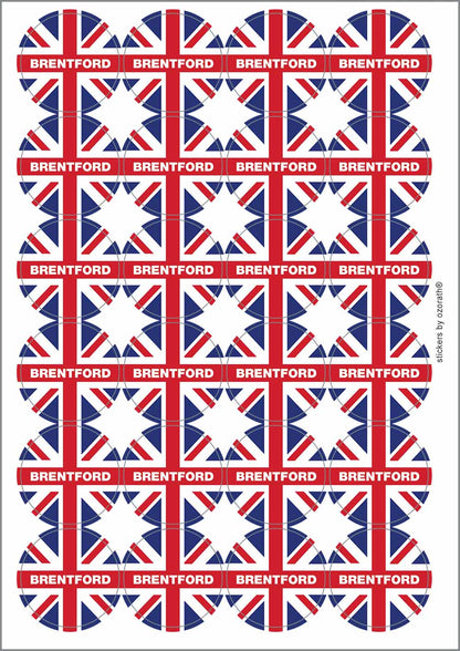 A picture of an A4 sheet of matte paper stickers