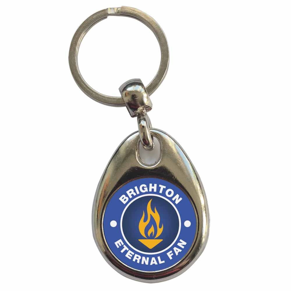 An image of a plain metal keyring