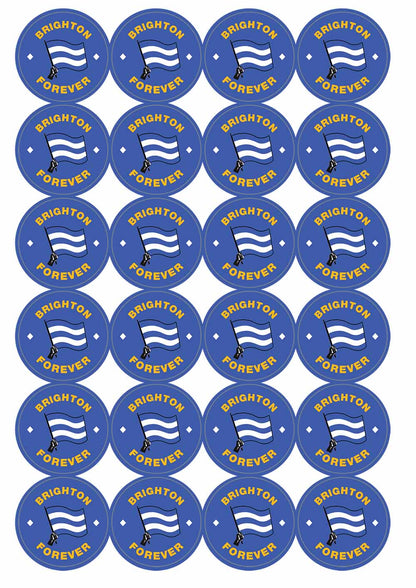 A picture of an A4 sheet of matte paper stickers