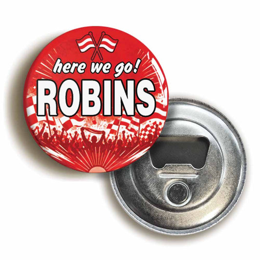 A picture of a bottle opener fridge magnet