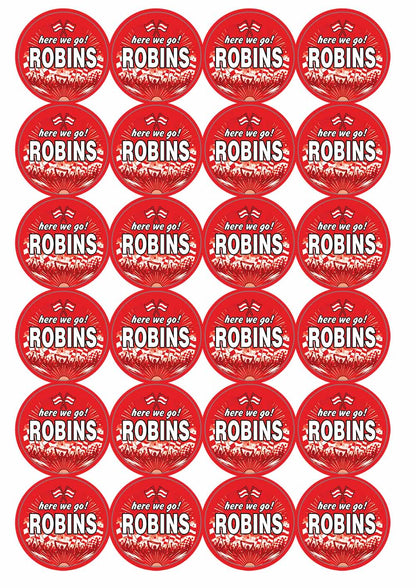A picture of an A4 sheet of matte paper stickers