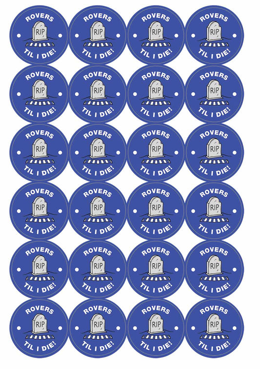 A picture of an A4 sheet of matte paper stickers