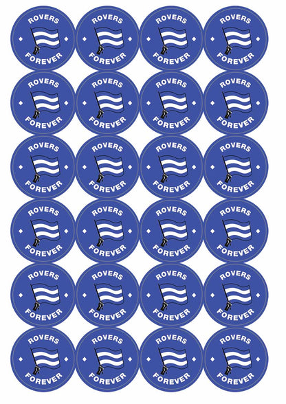 A picture of an A4 sheet of matte paper stickers