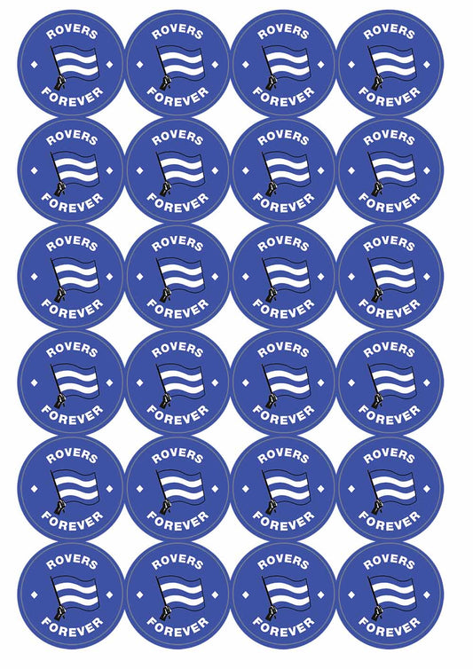 A picture of an A4 sheet of matte paper stickers