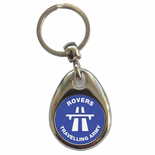 An image of a plain metal keyring