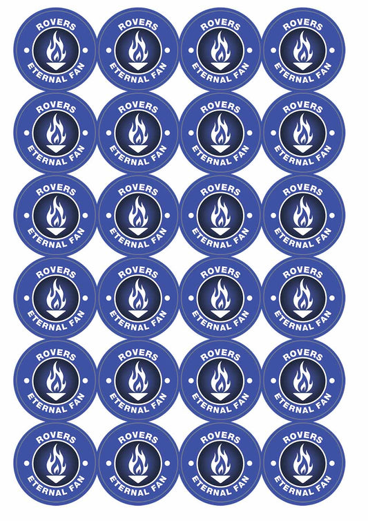 A picture of an A4 sheet of matte paper stickers