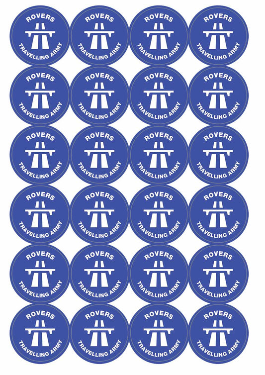 A picture of an A4 sheet of matte paper stickers
