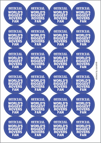 A picture of an A4 sheet of matte paper stickers