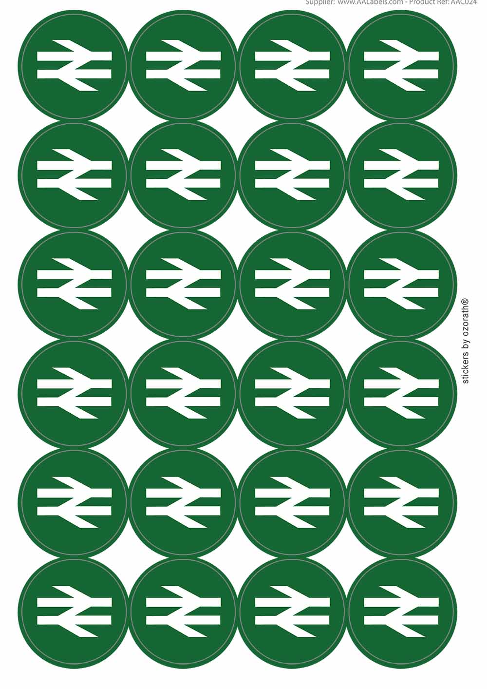 A picture of an A4 sheet of matte paper stickers
