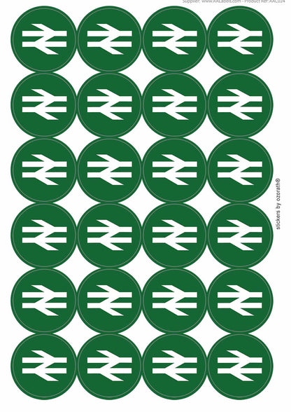A picture of an A4 sheet of matte paper stickers