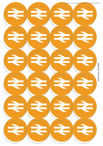 A picture of an A4 sheet of matte paper stickers