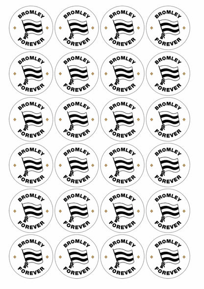 A picture of an A4 sheet of matte paper stickers