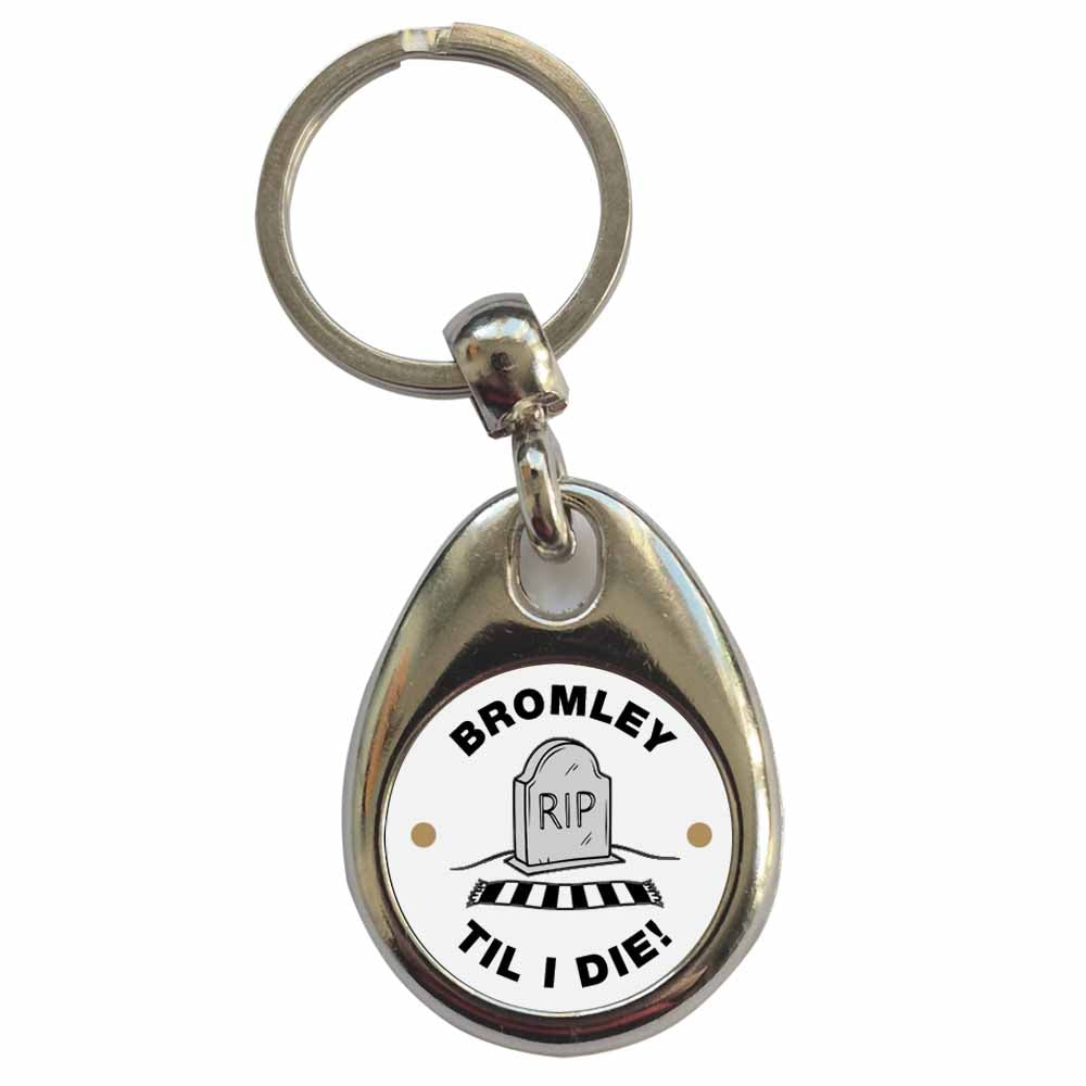 An image of a plain metal keyring